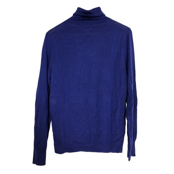 J. Crew Merino Wool Sweater Turtleneck Blue NWT XL - Picture 3 of 7